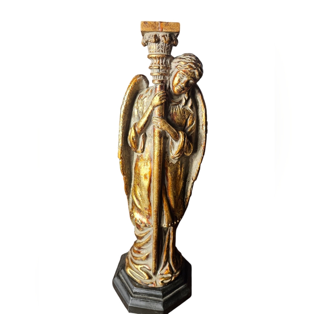 Vintage Bombay Company Guardian Angel Candle Holder Christmas Decor.